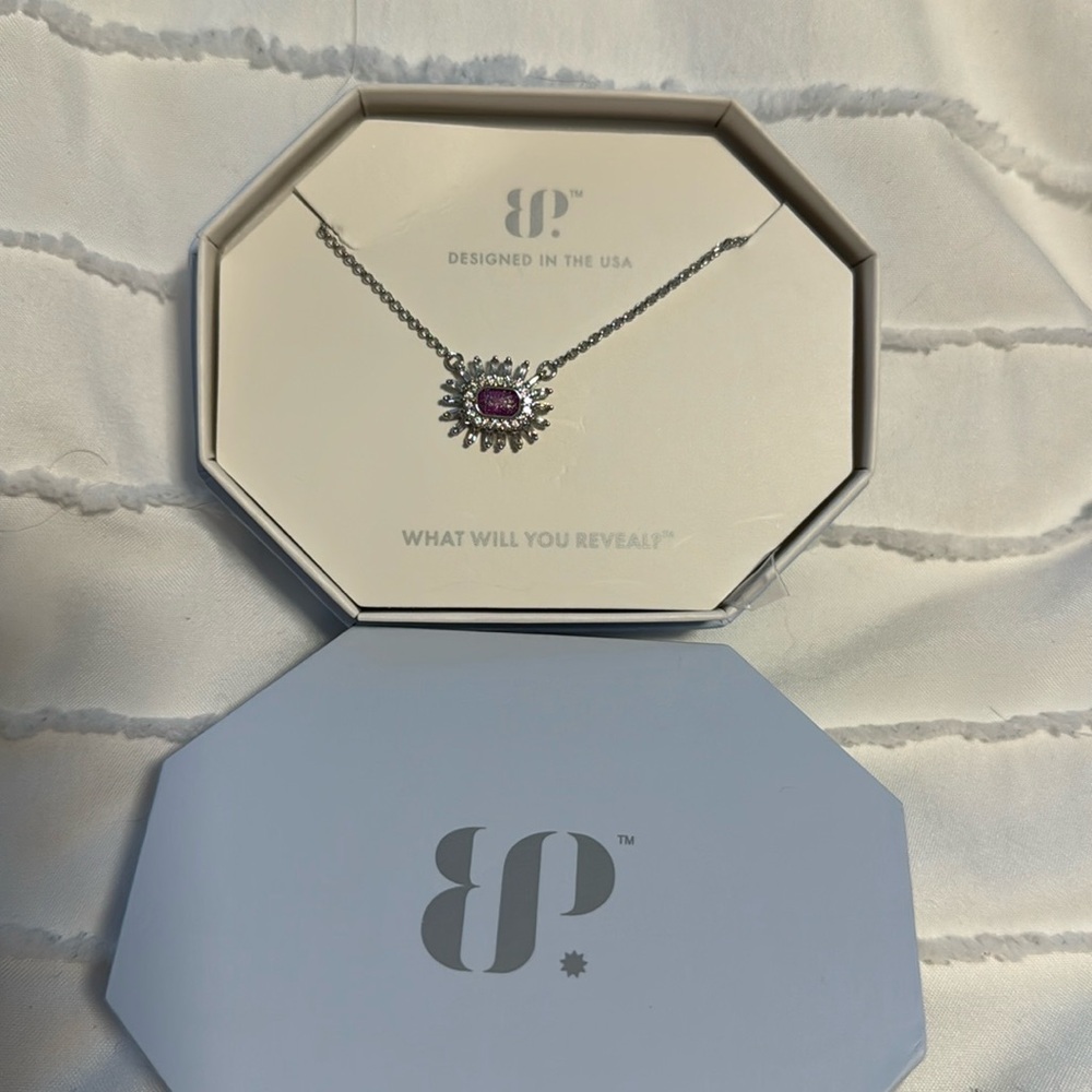 Bomb Party Lavender Ice Crystal Necklace